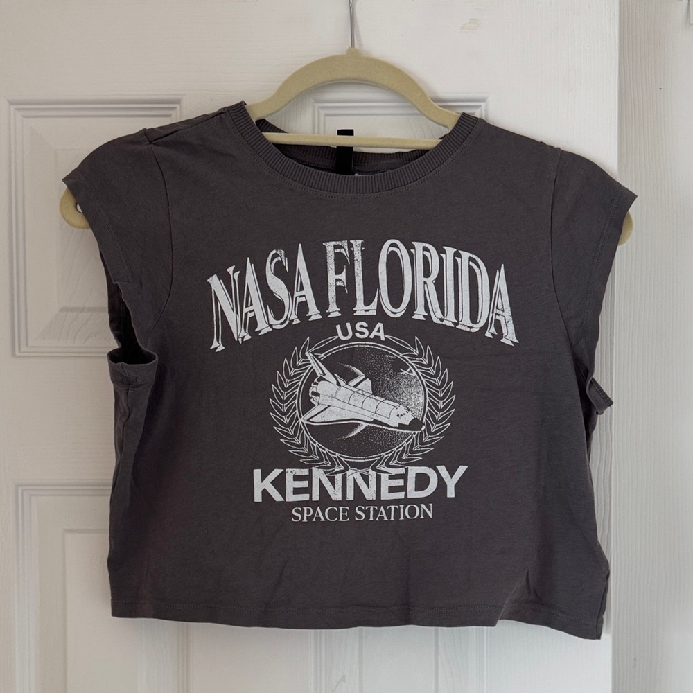 H&M Gray Crop Top